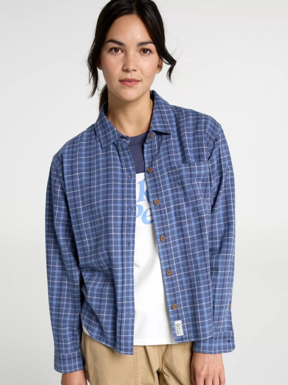 Alpine Design Women's Midweight Flannel - Color: Blue Evening Star Pld